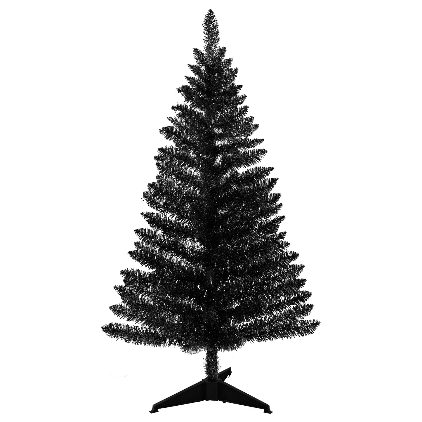 Bringstar Black Halloween Tree 4FT with Lights, Bringstar Small Artificial Christmas Trees