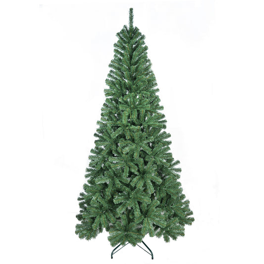 Bringstar 5ft/6ft/7ft/8ft Unlit Artificial Christmas Tree, Green Xmas Tree with 308 Tips and Folding Metal Stand, for Indoor Holiday Decoration