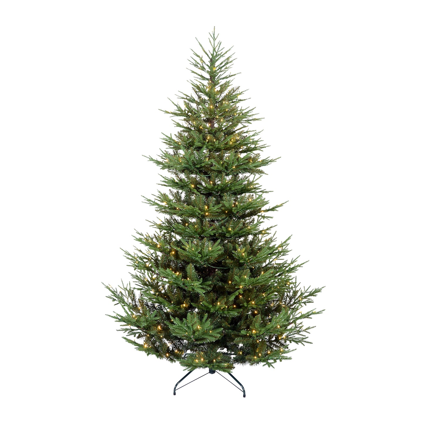 Bringstar 4.5ft/6ft/7.5ft/9ft  Unlit Fir Christmas Tree w/1526 PE&PVC Mixed Branches, Artificial Xmas Tree Hinged