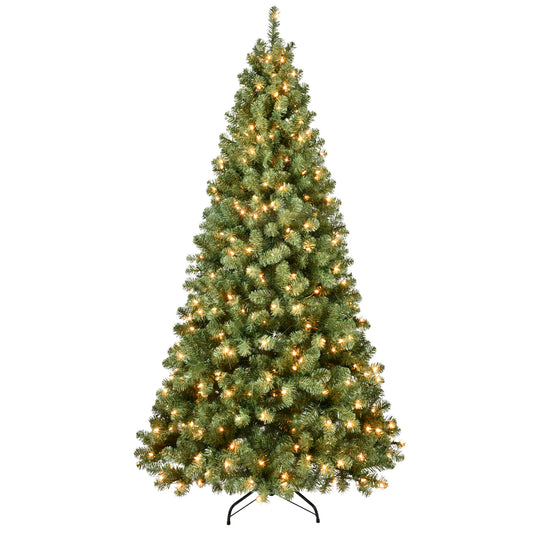 Bringstar Prelit Christmas Tree 5ft/6ft/7ft/8ft/9ft , Xmas Artificial Trees 551 Premium PVC Branches, 200 Lights